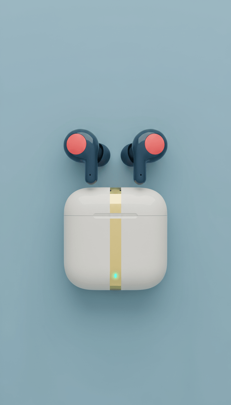 Minimalist Wireless Earbuds Matte Finish
